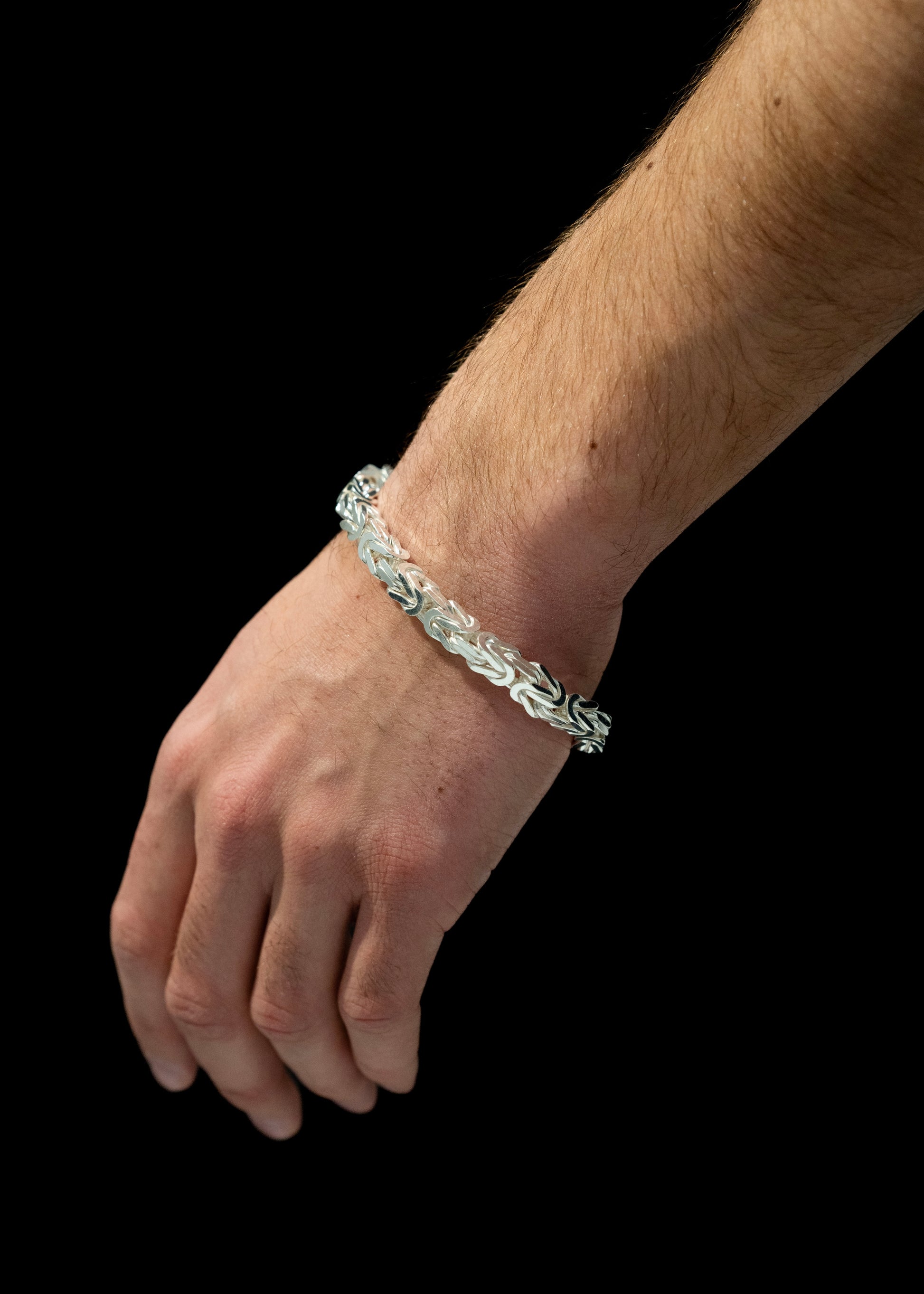 Kejsarlänk Armband 8mm - 925 Silver - Kejsar