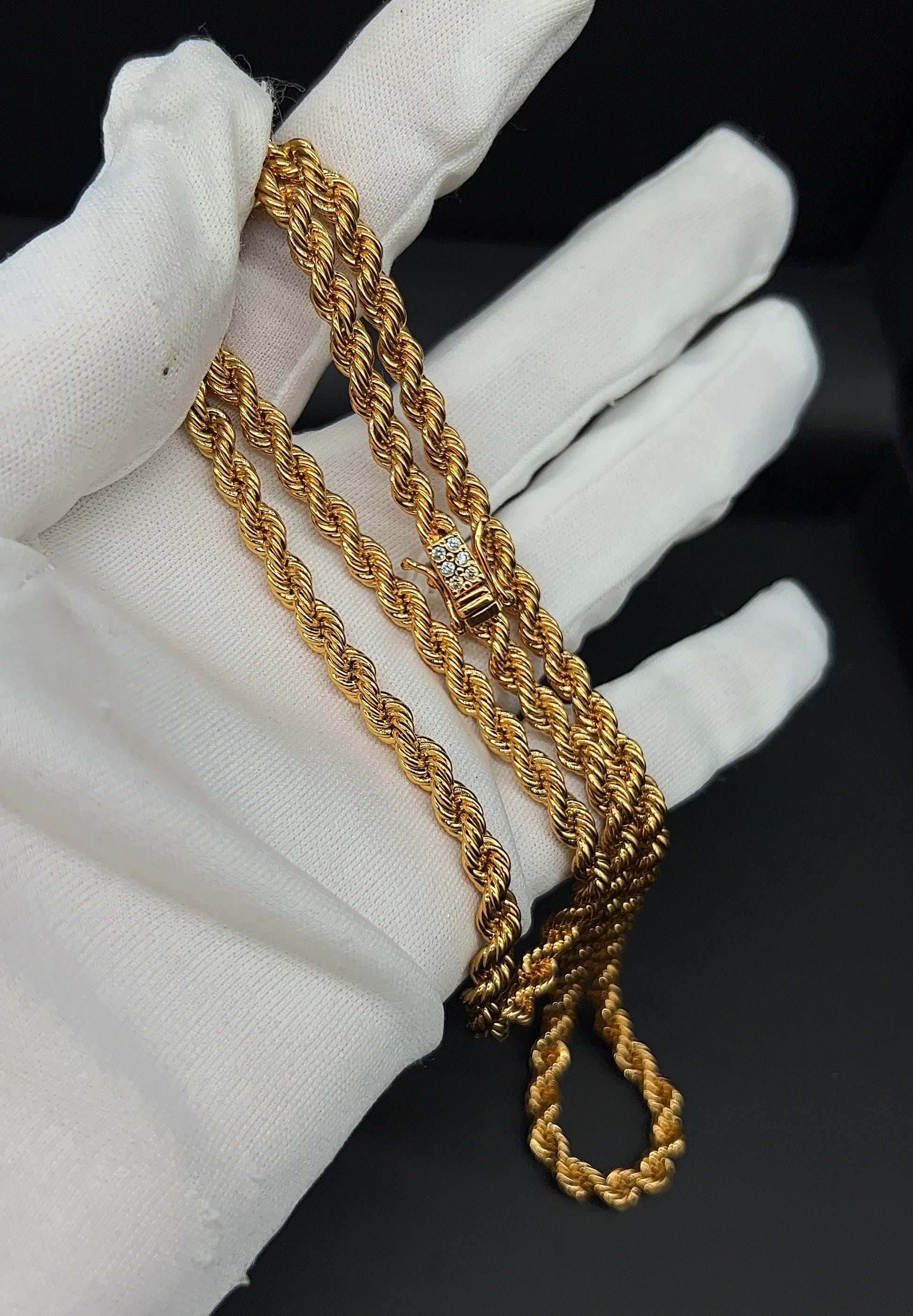 Cordell Halsband 4mm - 18K Guldpläterad - Kejsar