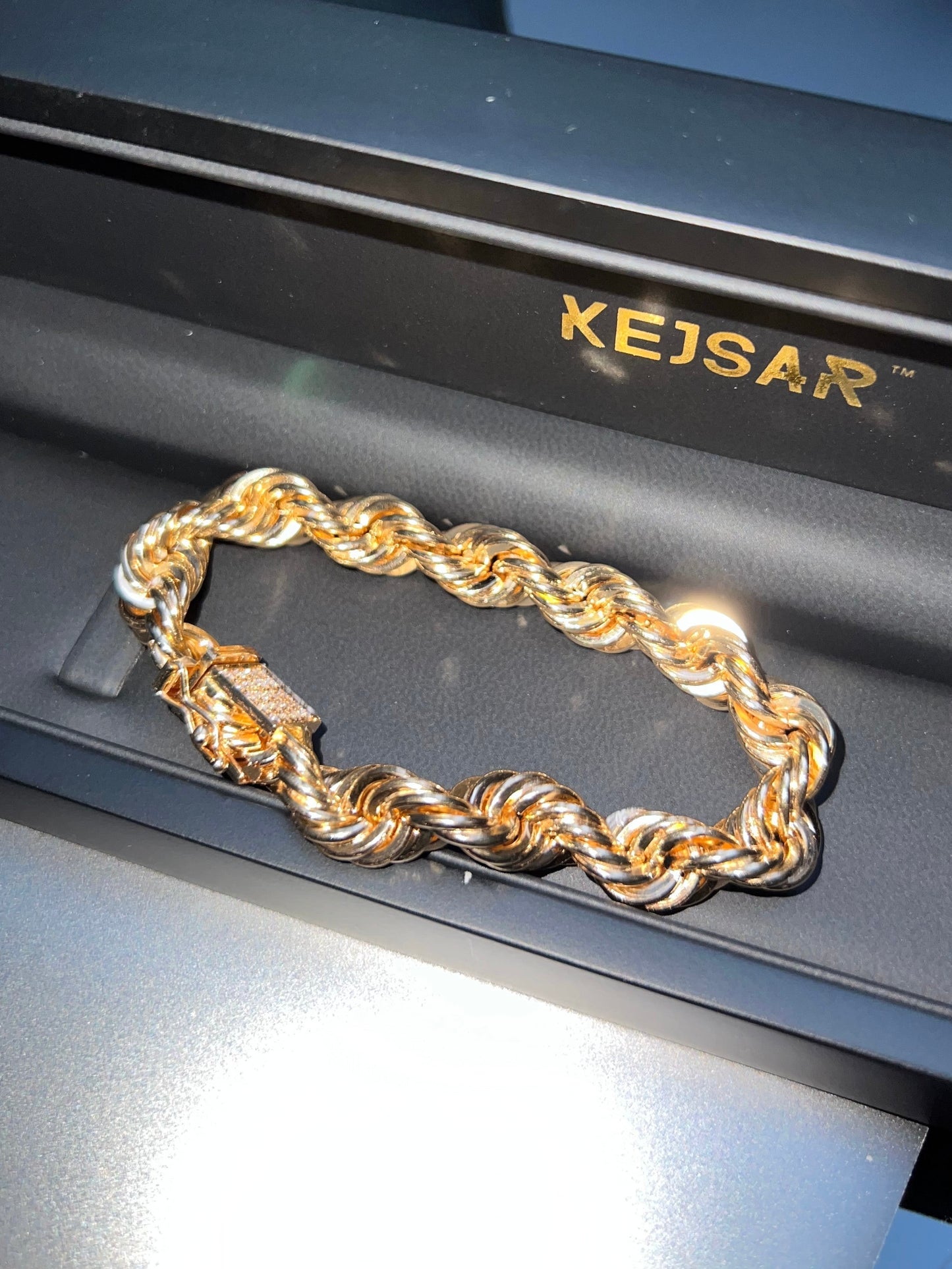 Cordell Armband 10mm Massiv - 18K Guld - Kejsar