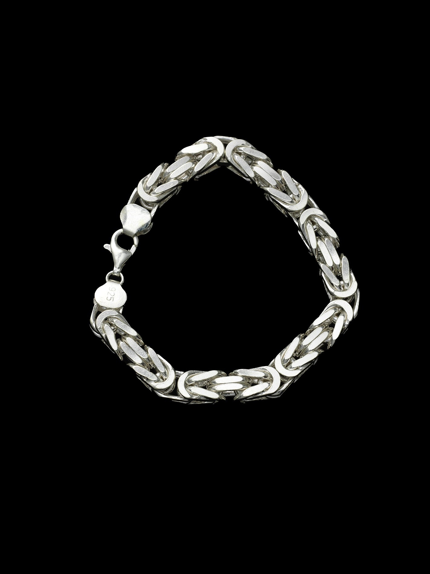 Kejsarlänk Armband 8mm - 925 Silver - Kejsar