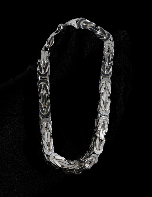 Kejsarlänk Armband 8mm - 925 Silver - Kejsar