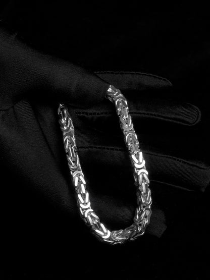 Kejsarlänk Armband 6mm - 925 Silver - Kejsar