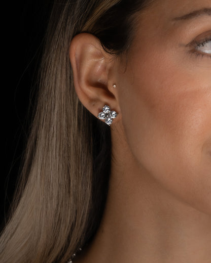 Four Stone Diamond Earrings