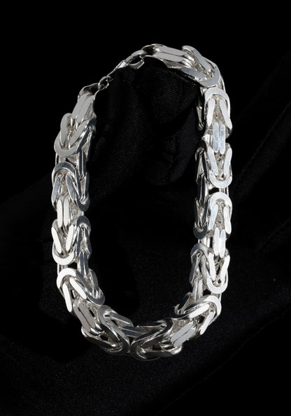 Kejsarlänk Armband 10mm - 925 Silver - Kejsar