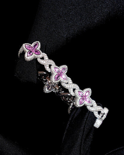 Infinity Flower Diamond Bracelet