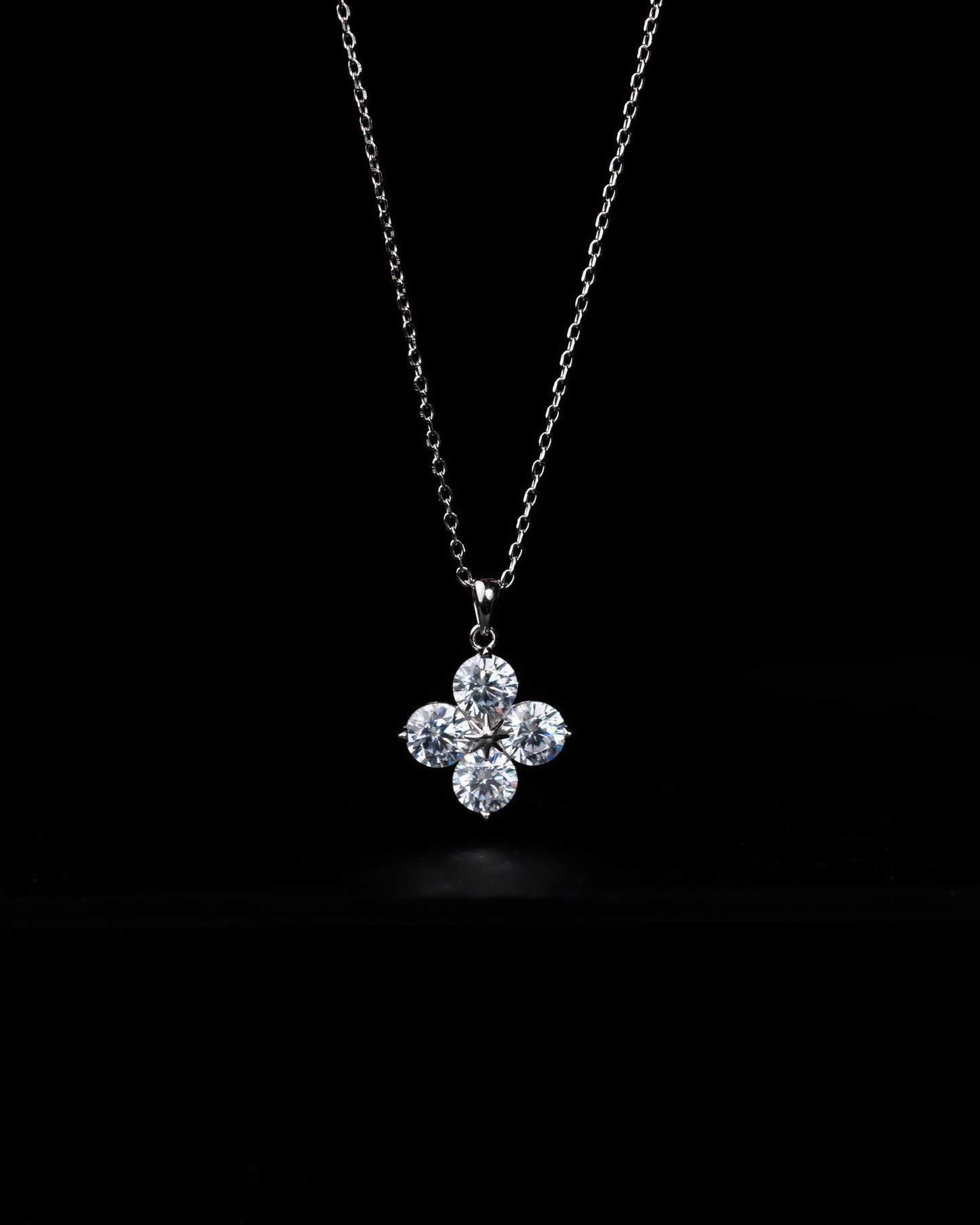 Diamond Flower Necklace