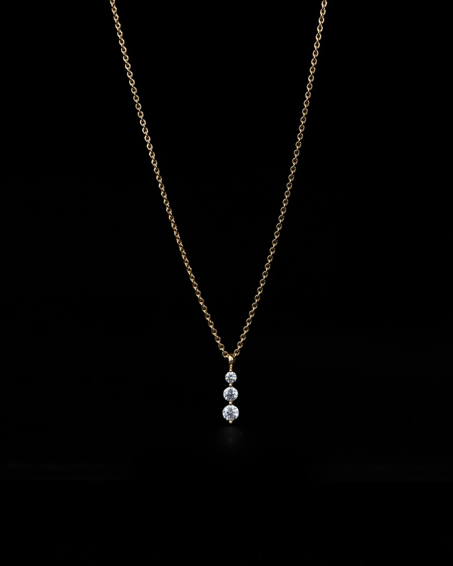 Teardrops Halsband - 18K Guld