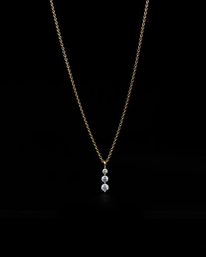 Teardrops Halsband - 18K Guld