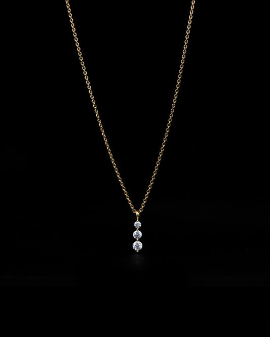 Teardrops Halsband - 18K Guld