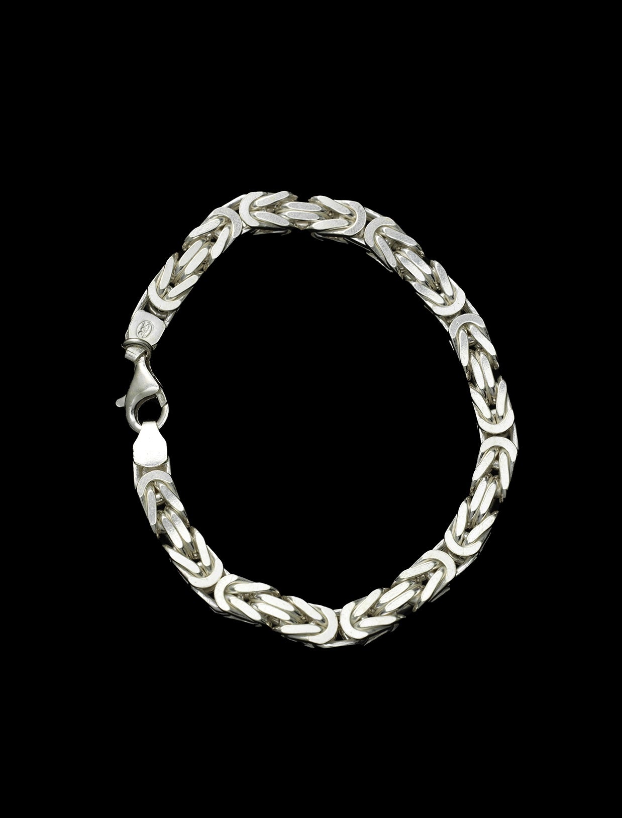 Kejsarlänk Armband 6mm - 925 Silver - Kejsar