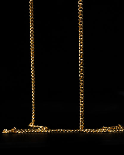 Pansarlänk Halsband 2.5mm - 18K Guld