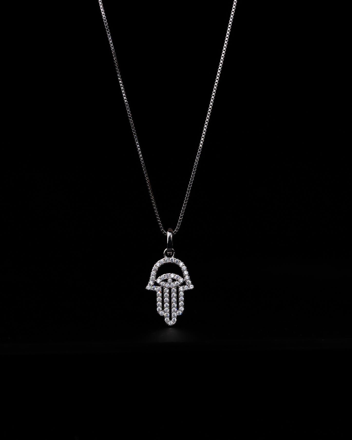 Hamsa Halsband Silver