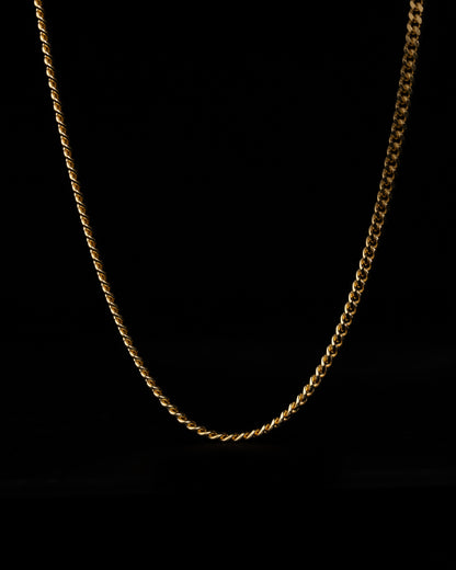 Pansarlänk Halsband 2.5mm - 18K Guld